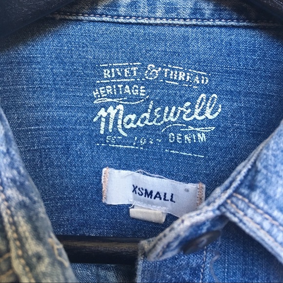 Madewell denim button-down shirt - Picture 7 of 7